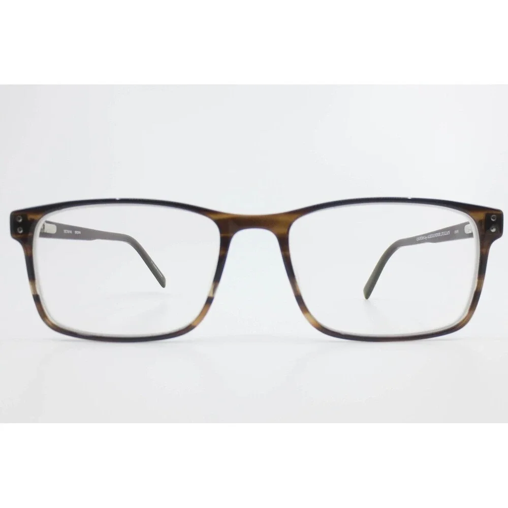 Colours by Alexander Julian Darr Eyeglasses Brown Tortoise 56-18-145 Rectangular